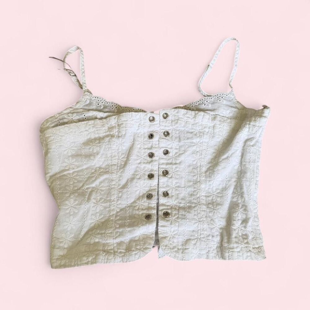 Princess-polly Women's White Cream Corset top Size 6